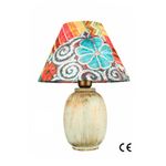 Casa si Gradina - Corpuri si surse de iluminat - Veioze si lampi - Veioze - Veioza, Opviq, ceramica, multicolor, inaltime 40 cm, 687HMY2438 - Infinity.ro