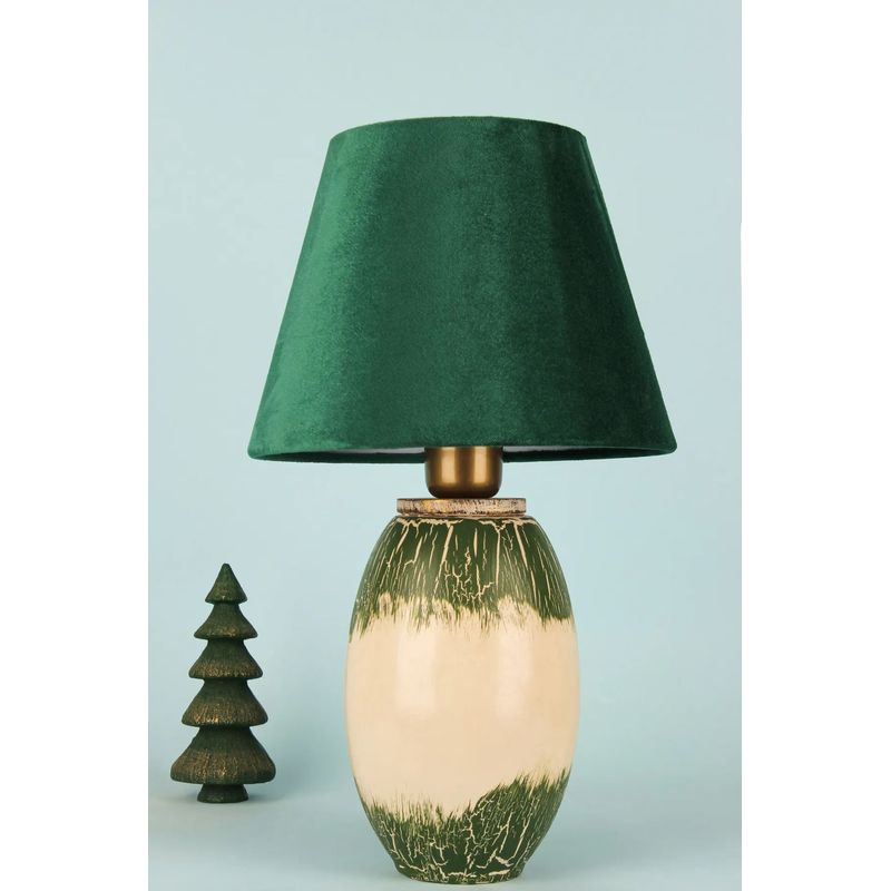 Casa si Gradina - Corpuri si surse de iluminat - Veioze si lampi - Veioze - Veioza, Opviq, ceramica, verde, 44 cm - Infinity.ro
