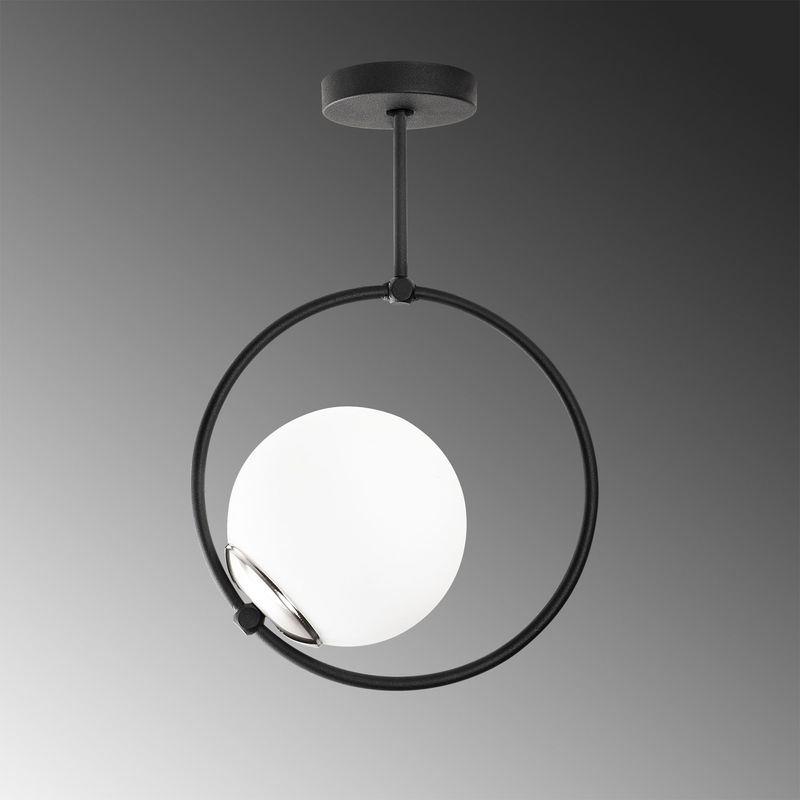 Casa si Gradina - Corpuri si surse de iluminat - Lustre si pendule - Lustra, Opviq, metal, negru alb, 26x15x39 cm - Infinity.ro