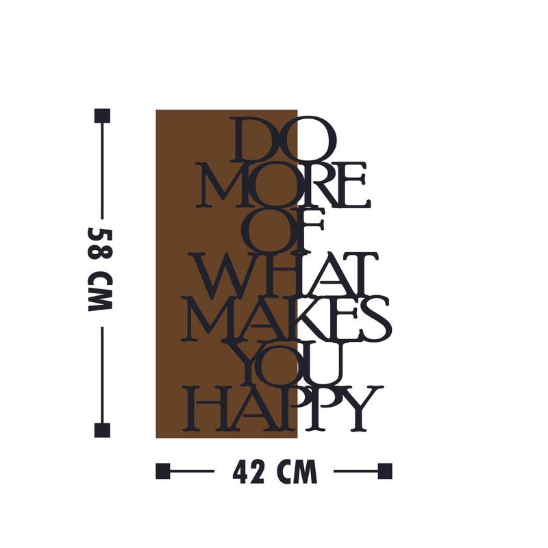 Casa si Gradina - Decoratiuni - Decoratiuni perete - Accesoriu decorativ de perete, Wallxpert, lemn si metal, nuc si negru, 42x58 cm, 899SKL1334 - Infinity.ro