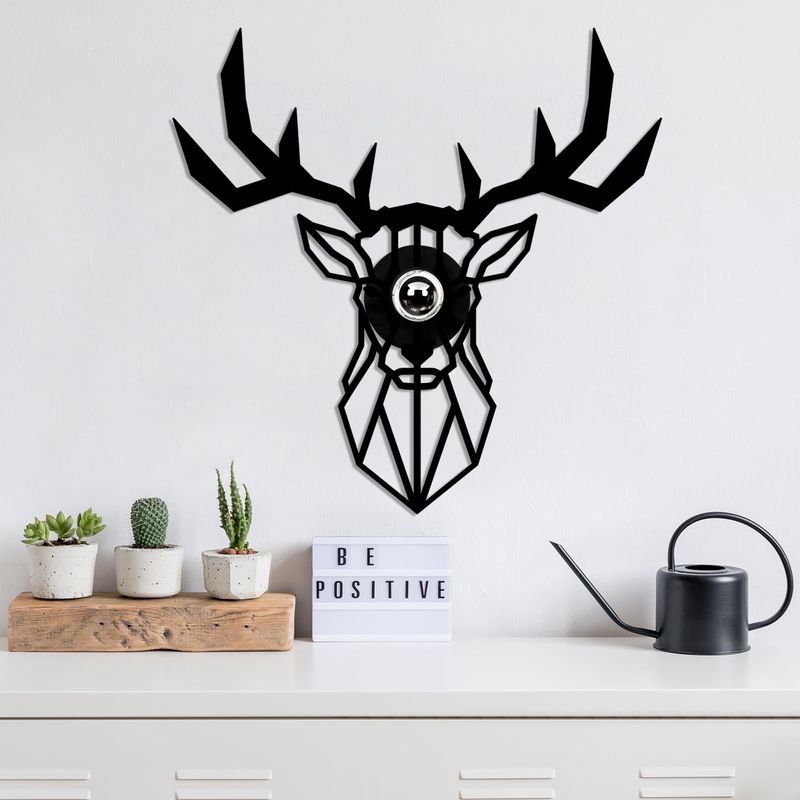 Casa si Gradina - Corpuri si surse de iluminat - Plafoniere, aplice si spoturi - Aplica de perete, Opviq, mdf, negru, 55x12x55 cm - Infinity.ro