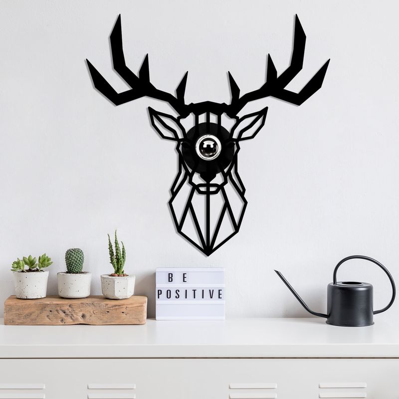 Casa si Gradina - Corpuri si surse de iluminat - Plafoniere, aplice si spoturi - Aplica de perete, Opviq, mdf, negru, 55x12x55 cm - Infinity.ro