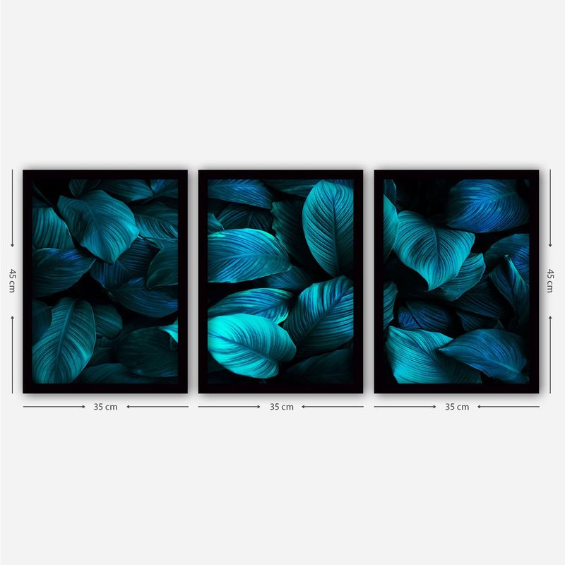 Casa si Gradina - Decoratiuni - Tablouri - Set tablouri decorative cu rama, Wallxpert, mdf, multicolor, 35x45 cm (3 bucati), 364LUL1269 - Infinity.ro