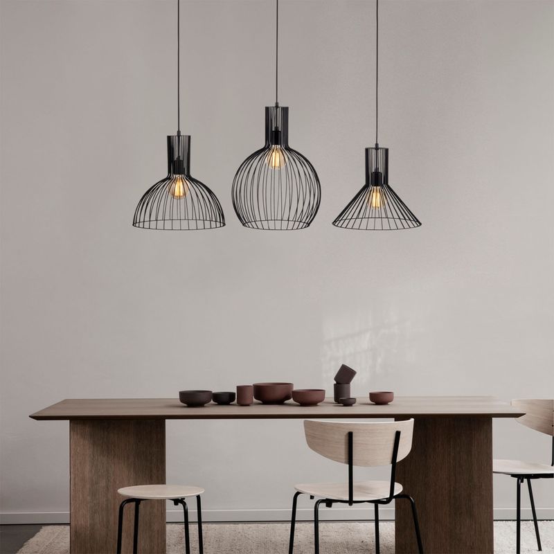 Casa si Gradina - Corpuri si surse de iluminat - Lustre si pendule - Candelabru, Opviq, fier, negru, 145x38 cm, inaltime reglabila - Infinity.ro