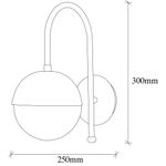 Casa si Gradina - Corpuri si surse de iluminat - Plafoniere, aplice si spoturi - Aplica, Opviq, metal, negru fumuriu, 15x25x30 cm - Infinity.ro