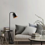 Casa si Gradina - Corpuri si surse de iluminat - Veioze si lampi - Lampadare - Lampadar, Opviq, metal, negru, 22x32x120 cm - Infinity.ro