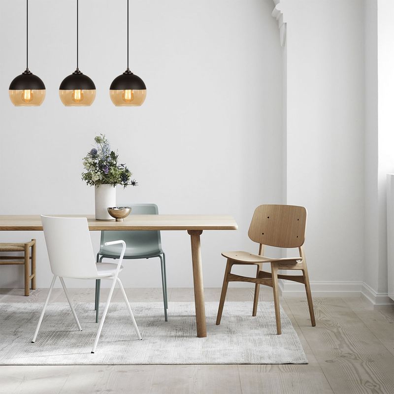 Casa si Gradina - Corpuri si surse de iluminat - Lustre si pendule - Lustra, Opviq, fier, negru miere, 70x20x116 cm - Infinity.ro