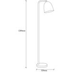 Casa si Gradina - Corpuri si surse de iluminat - Veioze si lampi - Lampadare - Lampadar, Opviq, metal, negru, 22x32x120 cm - Infinity.ro