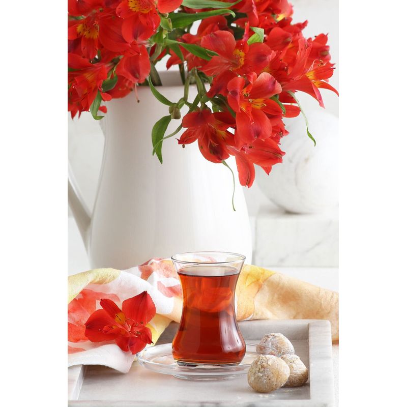 Casa si Gradina - Bucatarie si vesela - Cani si pahare - Pahare - Set pahare pentru ceai, Hermia, sticla, transparent, 6,4x6,4x9,5 cm, 165 ml, 6 bucati - Infinity.ro