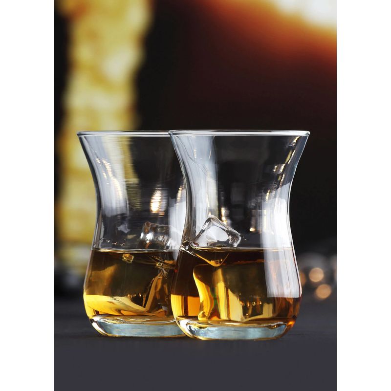 Casa si Gradina - Bucatarie si vesela - Cani si pahare - Pahare - Set pahare pentru ceai, Hermia, sticla, transparent, 6,4x6,4x9,5 cm, 165 ml, 6 bucati - Infinity.ro