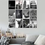 Casa si Gradina - Decoratiuni - Tablouri - Tablou decorativ, Wallxpert, mdf, multicolor, 20x15 cm, set 12 bucati, 364LUL1242 - Infinity.ro