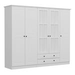 Casa si Gradina - Mobilier - Dulapuri si sifoniere - Sifoniere - Sifonier, Hanah Home, pal melaminat, alb, 225x210x52 cm - Infinity.ro