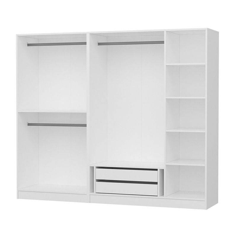 Casa si Gradina - Mobilier - Dulapuri si sifoniere - Sifoniere - Sifonier, Hanah Home, pal melaminat, alb, 225x210x52 cm - Infinity.ro