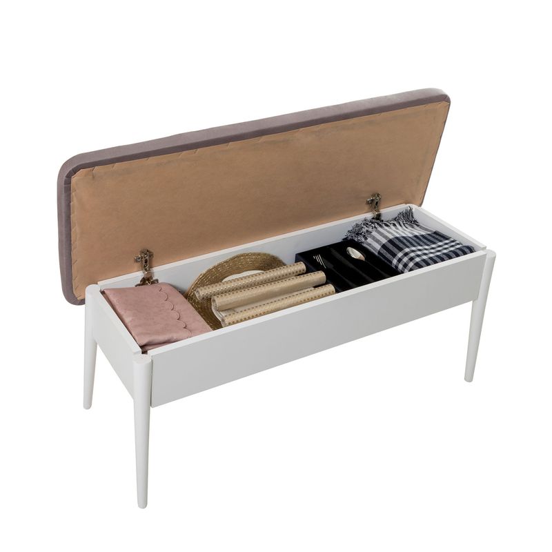 Casa si Gradina - Mobilier - Seturi de mobilier - Seturi mese si scaune - Set masa si scaune extensibile, Hanah Home, pal melaminat, alb soho, masa 130x80x77 cm - Infinity.ro