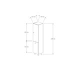 Casa si Gradina - Mobilier - Mobilier baie - Corpuri baie - Dulap baie, Hanah Home, pal melaminat, alb, 35x31.9x154.8 cm - Infinity.ro