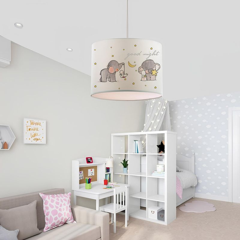 Casa si Gradina - Corpuri si surse de iluminat - Lustre si pendule - Candelabru, Opviq, material textil, multicolor, diametru 24 cm, inaltime 70 cm - Infinity.ro