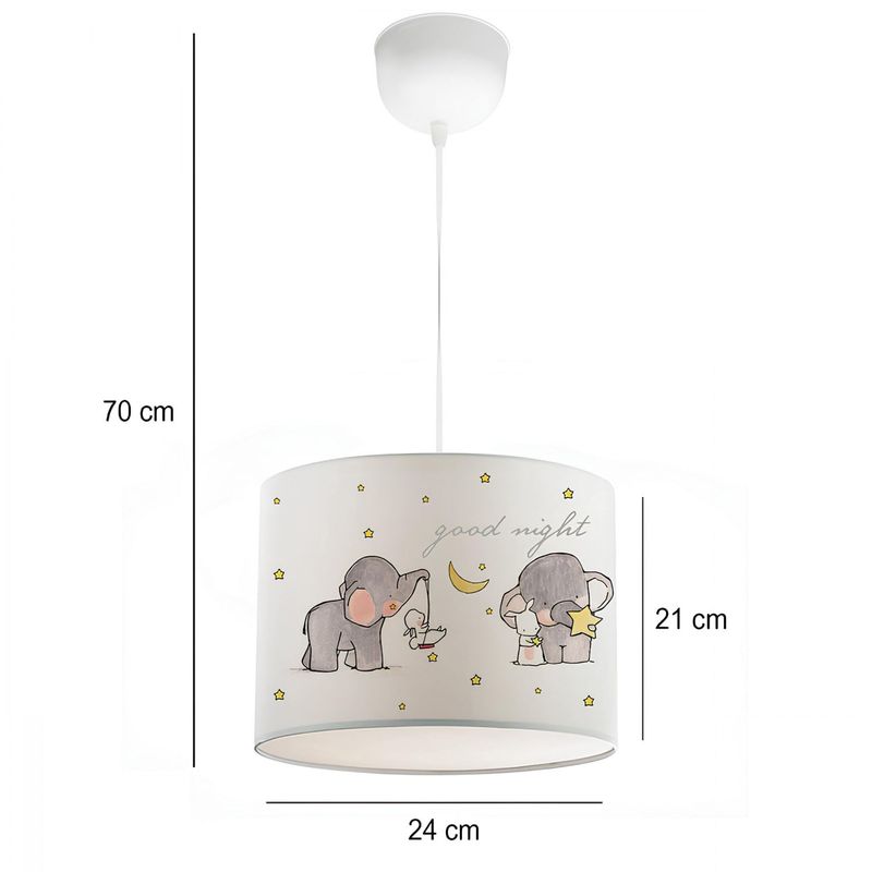 Casa si Gradina - Corpuri si surse de iluminat - Lustre si pendule - Candelabru, Opviq, material textil, multicolor, diametru 24 cm, inaltime 70 cm - Infinity.ro