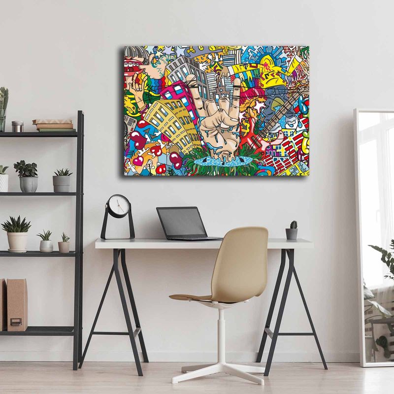 Casa si Gradina - Decoratiuni - Tablouri - Tablou decorativ pe panza, Wallxpert, 100% panza, multicolor, 70x100 cm - Infinity.ro