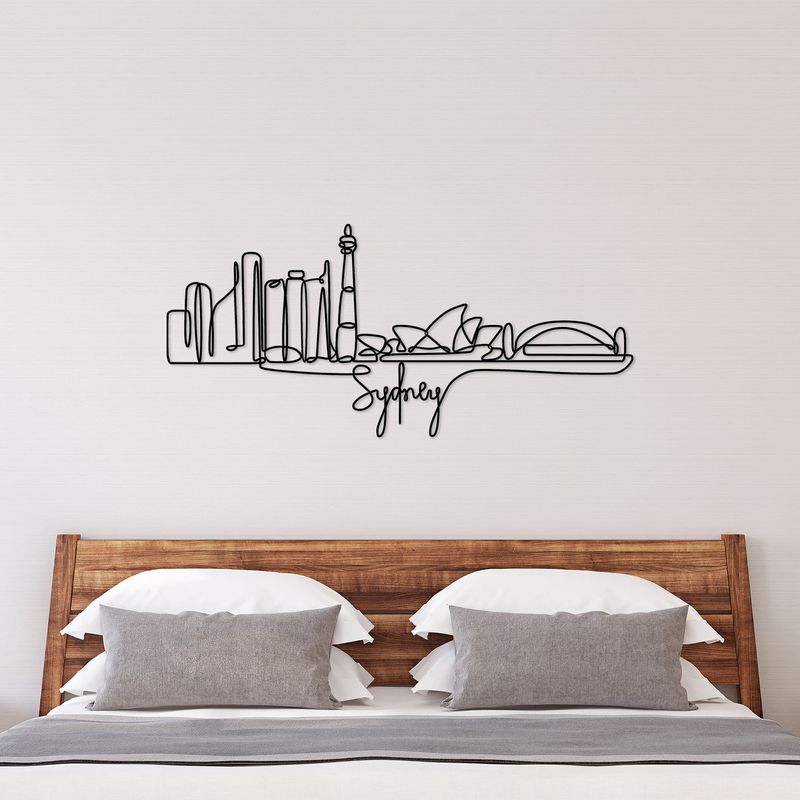 Casa si Gradina - Decoratiuni - Decoratiuni perete - Accesoriu decorativ de perete, Wallxpert, metal, negru, 120x52x1.5 cm - Infinity.ro