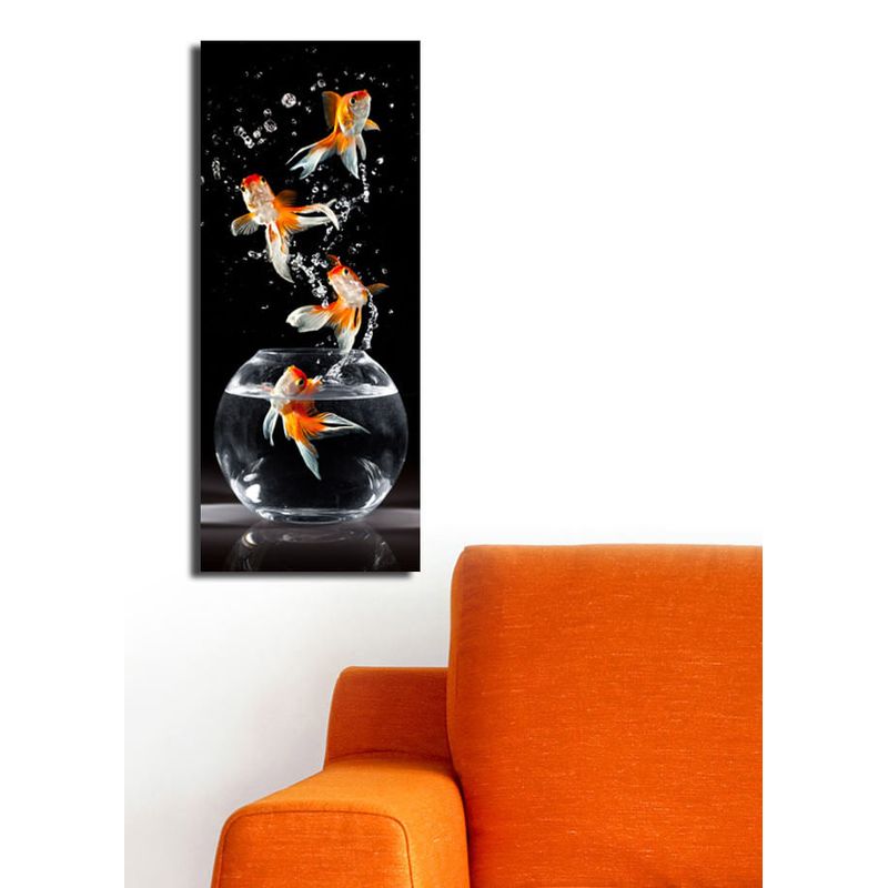 Casa si Gradina - Decoratiuni - Tablouri - Tablou canvas decorativ, Wallxpert, piele de caprioara, multicolor, 30x70 cm - Infinity.ro