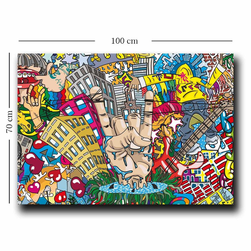 Casa si Gradina - Decoratiuni - Tablouri - Tablou decorativ pe panza, Wallxpert, 100% panza, multicolor, 70x100 cm - Infinity.ro