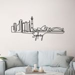 Casa si Gradina - Decoratiuni - Decoratiuni perete - Accesoriu decorativ de perete, Wallxpert, metal, negru, 120x52x1.5 cm - Infinity.ro