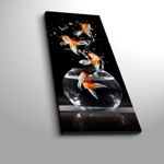 Casa si Gradina - Decoratiuni - Tablouri - Tablou canvas decorativ, Wallxpert, piele de caprioara, multicolor, 30x70 cm - Infinity.ro