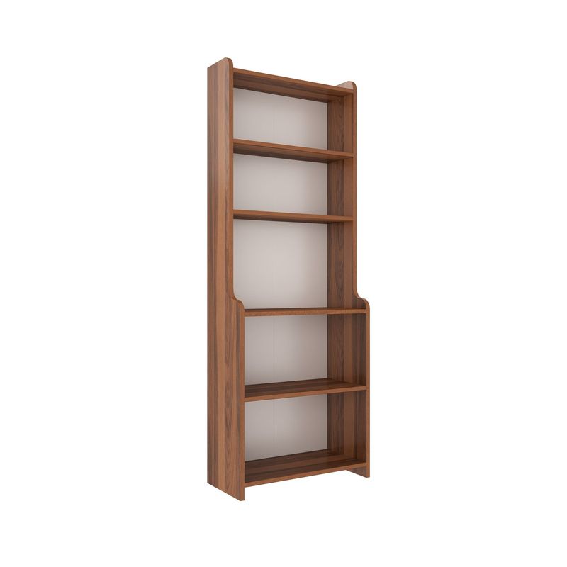 Casa si Gradina - Mobilier - Biblioteci si rafturi - Biblioteci - Biblioteca, Hanah Home, PAL melaminat, nuc, 60x30x180 cm - Infinity.ro