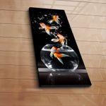 Casa si Gradina - Decoratiuni - Tablouri - Tablou canvas decorativ, Wallxpert, piele de caprioara, multicolor, 30x70 cm - Infinity.ro