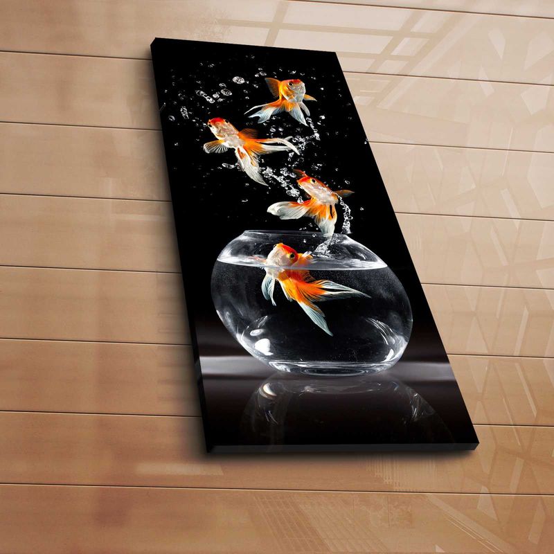 Casa si Gradina - Decoratiuni - Tablouri - Tablou canvas decorativ, Wallxpert, piele de caprioara, multicolor, 30x70 cm - Infinity.ro