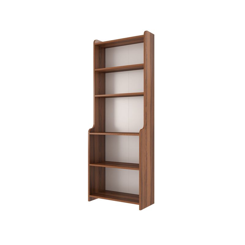 Casa si Gradina - Mobilier - Biblioteci si rafturi - Biblioteci - Biblioteca, Hanah Home, PAL melaminat, nuc, 60x30x180 cm - Infinity.ro