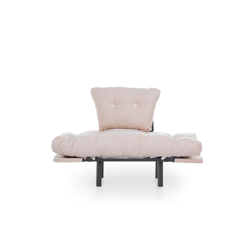 Casa si Gradina - Mobilier - Scaune si fotolii - Fotolii - Fotoliu cu aripi, Hanah Home, metal, crem, 95x85x70 cm - Infinity.ro