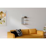 Casa si Gradina - Mobilier - Biblioteci si rafturi - Etajere - Etajera de perete, Hanah Home, pal melaminat, alb si nuc, 40x21,4x60 cm - Infinity.ro