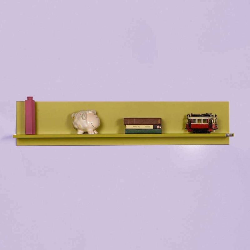 Casa si Gradina - Mobilier - Biblioteci si rafturi - Rafturi - Raft de perete, Hanah Home, pal melaminat, verde, 120x25x20 cm - Infinity.ro