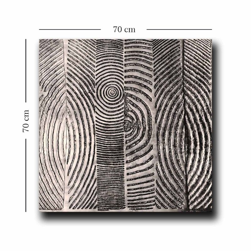 Casa si Gradina - Decoratiuni - Tablouri - Tablou decorativ pe panza, Wallxpert, multicolor, 70x70 cm, 100% panza, rama lemn de pin - Infinity.ro