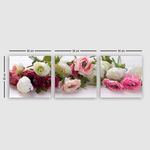Casa si Gradina - Decoratiuni - Tablouri - Set tablouri canvas decorative, Wallxpert, multicolor, 100% panza, rama lemn, 3x 30x30 cm - Infinity.ro