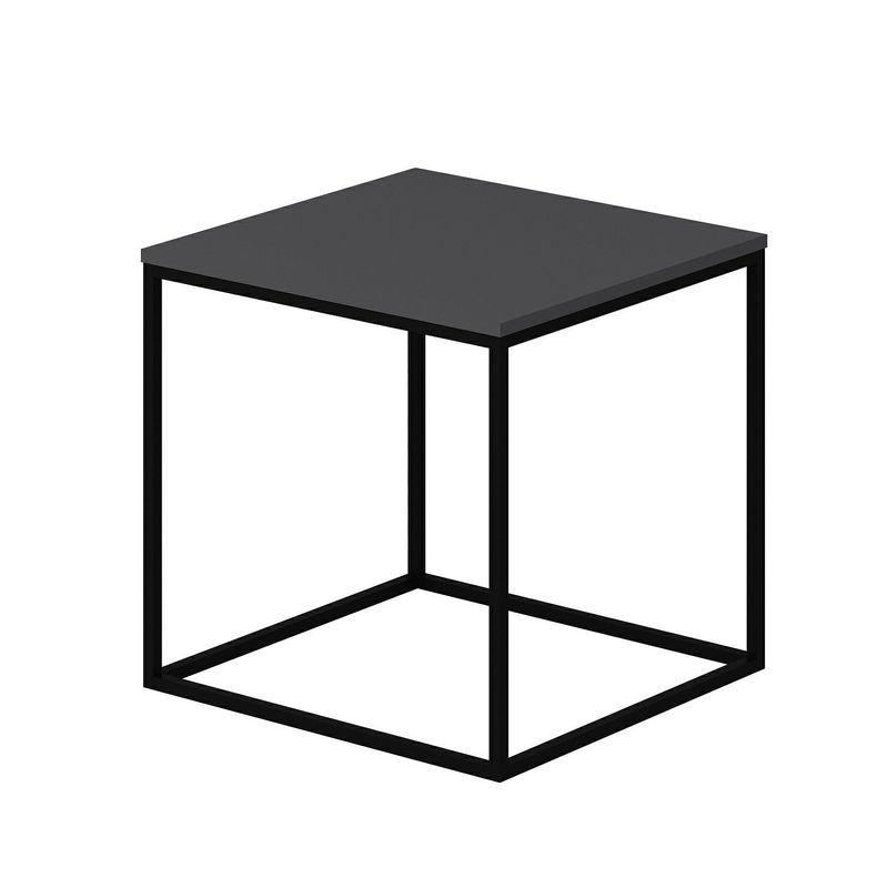 Casa si Gradina - Mobilier - Mese si birouri - Masute de cafea - Masuta de cafea, Hanah Home, pal melaminat, antracit, 52x50x50 cm - Infinity.ro
