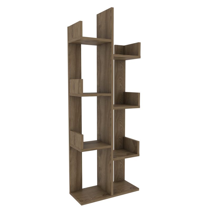 Casa si Gradina - Mobilier - Biblioteci si rafturi - Biblioteci - Biblioteca, Hanah Home, PAL melaminat, stejar oud, 50x22x173 cm - Infinity.ro