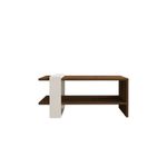 Casa si Gradina - Mobilier - Mese si birouri - Masute de cafea - Masuta de cafea, Hanah Home, pal melaminat, nuc si alb, 80x50x35 cm - Infinity.ro