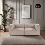 Casa si Gradina - Mobilier - Canapele si coltare - Canapele - Canapea 2 locuri, Atelier Del Sofa, lemn de carpen, stofa in, bej nisip, 190x95x65 cm - Infinity.ro