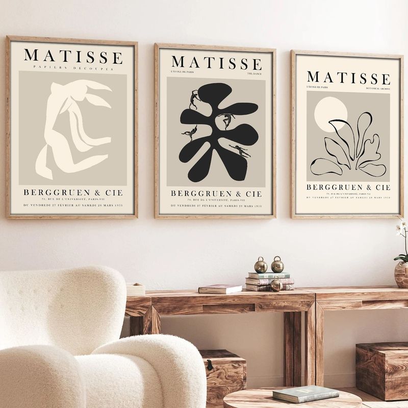 Casa si Gradina - Decoratiuni - Tablouri - Tablou decorativ cu rama, Wallxpert, mdf, multicolor, 50x70 cm, set 3 bucati, 693BSE4008 - Infinity.ro