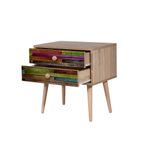 Casa si Gradina - Mobilier - Comode si corpuri - Noptiere - Noptiera, Hanah Home, pal melaminat, stejar sonoma, 60x40x61 cm, 863SPH3504 - Infinity.ro