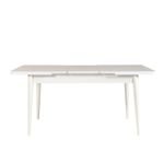 Casa si Gradina - Mobilier - Seturi de mobilier - Seturi mese si scaune - Set masa si scaune extensibile, Hanah Home, pal melaminat, alb piatra, 130x80x77 cm - Infinity.ro