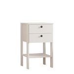 Casa si Gradina - Mobilier - Comode si corpuri - Noptiere - Noptiera, Hanah Home, pal melaminat, alb, 44x44x75 cm - Infinity.ro