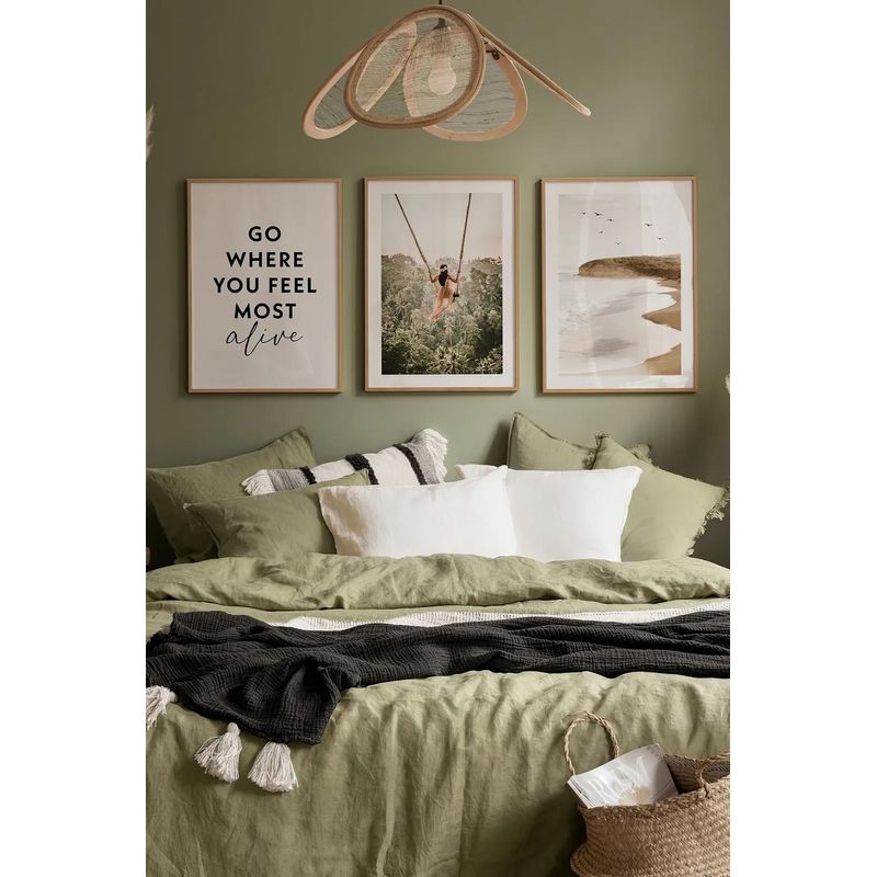 Casa si Gradina - Decoratiuni - Tablouri - Set tablouri decorative inramate, Wallxpert, lemn masiv, multicolor, 33x48 cm (3 piese), 786DKT1392 - Infinity.ro