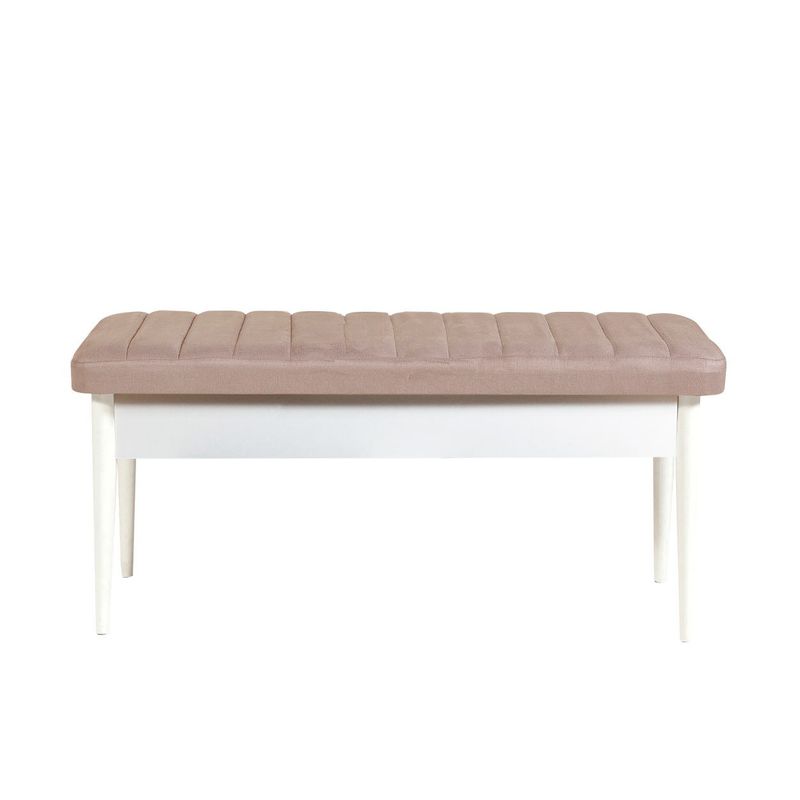 Casa si Gradina - Mobilier - Seturi de mobilier - Seturi mese si scaune - Set masa si scaune extensibile, Hanah Home, pal melaminat, alb piatra, 130x80x77 cm - Infinity.ro