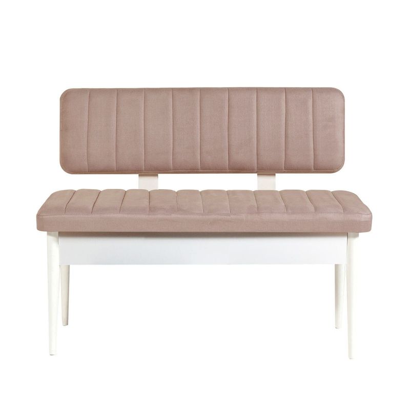 Casa si Gradina - Mobilier - Seturi de mobilier - Seturi mese si scaune - Set masa si scaune extensibile, Hanah Home, pal melaminat, alb piatra, 130x80x77 cm - Infinity.ro