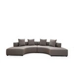 Casa si Gradina - Mobilier - Canapele si coltare - Coltare - Coltar, Hanah Home, lemn fag si pal, gri, 360x105x70 cm, material textil - Infinity.ro