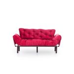 Casa si Gradina - Mobilier - Canapele si coltare - Canapele - Canapea extensibila, Hanah Home, metal, maro, 185x85x70 cm - Infinity.ro