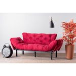 Casa si Gradina - Mobilier - Canapele si coltare - Canapele - Canapea extensibila, Hanah Home, metal, maro, 185x85x70 cm - Infinity.ro